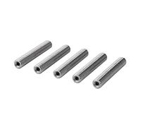 Respicefinem 5 Pack 3D Printer Throat Tube Stainless Steel M6 Nozzle Throat with PTFE Tube for Mk8 Extruder Hotend Compatible with .75mm Filament M6 40mm