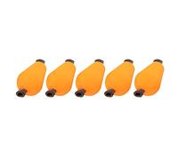 Respicefinem 5 Pcs Set Float Foam Tear Drop Strike Indicator Fishing Fly Accessories Tackle Fishing Orange Ideal for Fly Fishing with High Density Foam and Rubber Hose for Depth (Orange)