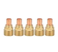 Respicefinem 5pcs Gas Lens Collet Body for TIG Welding Torch Made of Copper Heat Resisting and Firm Durable Long Service Life Easy to Install Suitable for WP 9 20 (5PCS)
