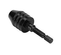 Respicefinem 6.5mm Hex Shank Electric Screwdriver Drill Chuck Adapter Quick Changeover Converter for Craft DIY Aluminum Alloy Carbon Steel (H01455)