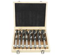 Respicefinem 8 Pieces HSS Twist Drill Bit Set Large Diameter 14 To 25mm Heat Treated Nitrogenized Triangular Shank For Heavy Duty Drilling In Metal Wood And Plastic