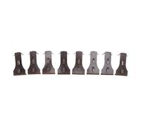 Respicefinem 8Pcs Heavy Duty Steel Brick Hook Clips 30Lbs Load Capacity Brick Wall Hangers for Hanging Mailboxes Picture Frames and Decor Fits 2 1/4 to 2 3/8 Inch Bricks