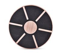 Respicefinem Anti Slip Wooden Wobble Balance Board Ideal for Fitness Training Rehabilitation And Exercise This Balance Board Made Of Quality Wood And Tough Plastic Base Can