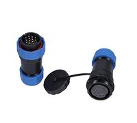 Respicefinem Aviation Connector Premium PA66 And PPS With Oxidation Resistant Pure Copper Plated Gold For Communication Equipment Instruments And Meters Computers Programmable (14 Pin)