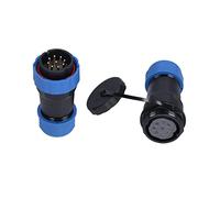 Respicefinem Aviation Connector Premium PA66 And PPS With Oxidation Resistant Pure Copper Plated Gold For Communication Equipment Instruments And Meters Computers Programmable (9 Pin)