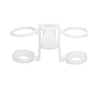 Respicefinem Beach Umbrella Cup Holder Lightweight Durable Sunumbrella Hanging Drink Holder For Beach Traveling White