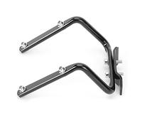 Respicefinem Bike Saddle Back Double Water Bottle Holder Adapter Bicycle Aluminum Bottle Cage Converter for Two Bottles Lightweight High Strength Aluminum Alloy Construction Easy (Black)