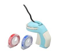 Respicefinem Blue 600dpi Manual Embossing Label Maker Machine Portable 3D DIY Label Printer for Home Organization Crafting Scrapbooking Gifts Handheld Tape Writer