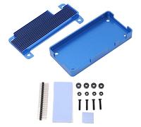Respicefinem Blue Aluminum Alloy Heat Dissipation Enclosure Passive Cooling Protective Case for Zero 2W or Quality Sturdy Durable Fast Heat Conduction Small Size Easy To