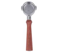 Respicefinem Bottomless Portafilter 51mm 2 Ears Stainless Steel Handle with Filter Basket for ECO310 F Type Brazilian Rosewood Italian Coffee Makers (F Jacoranda)