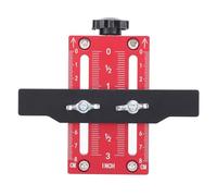 Respicefinem Cabinet Door Installation Positioner Adjustable Height 10-60mm Aluminum Alloy Mounting Jig for Precise Woodworking and Cabinet Door Hinge Installation