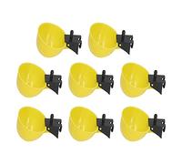 Respicefinem Chicken Water Feeder 8Pcs PP Plastic Professional Anti Rust Drinking Bowl For Poultry Farming Lightweight And Durable Design Ideal For Chickens Ducks Geese Quail And (9.5mm)