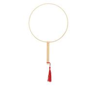 Respicefinem Chinese Vintage Royal Court Round Hand Held Fan Premium Silk Fabric And Sturdy Construction Ideal For Birthdays Bridesmaid Events Asian Month Celebrations And More Mea