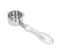 Respicefinem Coffee Portafilter 54mm Bottomless Portafilter for Breville 8 Series Espresso Machine Silver Alloy Handle with Fine Filter for Home and Cafe Use (Silver)