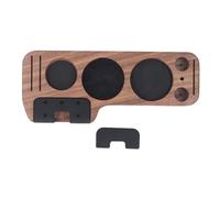 Respicefinem Compact Tamping Station Premium Walnut Wood Coffee Portafilters Stand Base for 51mm 54mm 58mm Coffee Makers Ideal for Home and Coffee Shop Use with Multifunctional Des