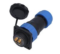 Respicefinem Connector Square 4 Holes IP68 Aviation Power Socket A Durable And Safe Solution For Communication Equipment Instrumentation Computers And Program Controlled Machi (4 Pin)