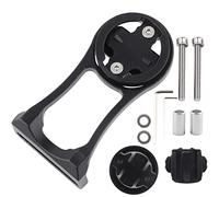 Respicefinem Cycling Bike Stem Extension Mount Holder for Computer & Sports Camera Premium Aluminum Alloy Construction with Wide Slot Design Universal Compatibility Essentia (Black)