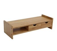Respicefinem Desk Riser Stand With Drawers Laptop Shelf For Ergonomic Design Supports Up To 50kg