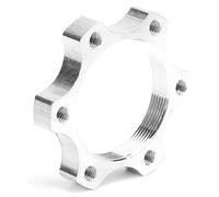 Respicefinem Disc Brake Flange Disc 6-hole Threaded Seat Adapter Base 48mm Aluminum Alloy Disc Brake Thread Conversion Seat for Bicycle Disc Brakes Repair Connects Disc Brake Disc (44mm base)