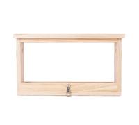 Respicefinem Double Sided Transparent Bee Breeding Observation Box with Vents for Beekeeping and Educational Hive Monitoring