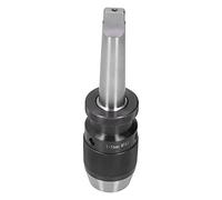 Respicefinem Drill Chuck Integrated Keyless Self Locking Straight MT Morse Lathes Hand Tools Small Size Light Weight Convenient Operation Suitable for Various Cutting Equipment