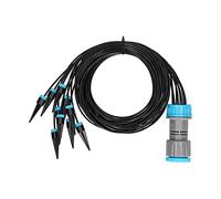 Respicefinem Drip Irrigation System Automatic Flower Watering Device ABS PP Materials Effective Pressure Suitable for Public Green Spaces Home Gardens Agricult