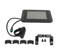 Respicefinem Electric Bike LCD10H Display Electric Bicycle Scooter LCD Display Meter With Connector That Offers Multiple Functions Is Made Of Abs Material Is Lightweight Stu