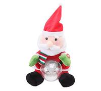 Respicefinem Electric Plush Singing Dancing Glowing Christmas Toy Elk Ideal ChildrenS Gifts with Ability to Play 3 Songs Vivid Cartoon Design Versatile Placemen (Santa)