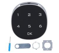 Respicefinem Electronic Password Lock Zinc Alloy High Hardness Oxidation Easy to Install Battery Powered for Various Doors Such As Cabinets Toolboxes Drawers Message Boxes Office F (L30)