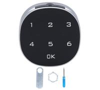 Respicefinem Electronic Password Lock Zinc Alloy High Hardness Oxidation Easy to Install Battery Powered for Various Doors Such As Cabinets Toolboxes Drawers Message Boxes Office F (L20)