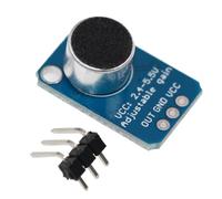 Respicefinem Excellent Electret Microphone Amplifier Module MAX4466 With Clear Sound Catch Suitable For Sound Recording Speech Recognition And Noise Detection Plastic Material