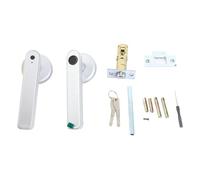 Respicefinem Fingerprint Password Smart Door Lock 4 Ways Unlock Keyless Entry Adjustable Left Right Hand Door Lever Handle 50 Groups Fingerprint Capacity for Home Interior Bedroom (Silver)