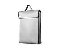Respicefinem Fireproof Document Bag Heat Resistant Up to 1200℃ Big Capacity Safe Storage for Files Cash Passport and Tablet