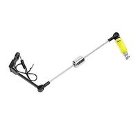 Respicefinem Fishing Bite Alarm Signal Device Hanger Swing Bite Indicators European Alarms Accessory with LightGreen Reliable False Alarm Prevention LED Light Warning Stainless (Yellow)