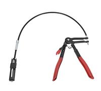 Respicefinem Flexible Hose Clamp Pliers Strong 65 Manganese Steel Long Reach Spring Loaded Hand Tool for Water Hoses Latent Hose Replacement Red Black