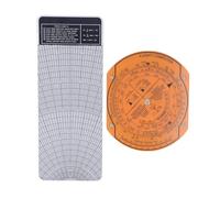 Respicefinem Flight Computer Aviation Pilot Flight Calculator Plastic Military Navigation Training Ruler Lightweight Portable Orange Plastic Flight Computer For Speed Fuel