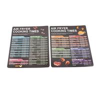 Respicefinem Fryer Magnetic Cheat Sheet Set Cook Times Quick Reference For Cooking Frying