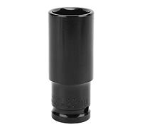 Respicefinem Hex Socket Anti Fall Nut Extractor Replacement Electric Wrench Drill Accessories High Hardness Carbon Steel Standard Size with Black Coating for Easy Installation (23mm)