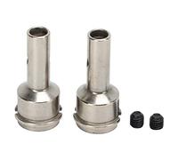 Respicefinem High Accuracy Steel RC Rear Wheel Axles Replacement Set Of 2 Ideal For ARRMA 6S Mojave 1 7 Kraton 1 8 Remote Control Cars (Silver)