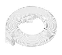 Respicefinem High Speed CAT6 Ethernet Cable 8 Twisted Pair Flat Network Jumper with Gold Plated RJ45 Connectors 10Gbps Transmission 600MHz Bandwidth for Routers PCs Smart TVs (10m)