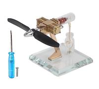 Respicefinem Hot Air Stirling Engine Model with Aircraft Propeller - HandsOn Physics Science Experiment Toy for Kids and Educators, Reaches Up to 3700RPM
