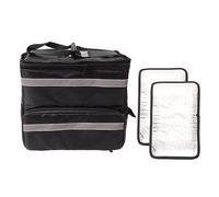 Respicefinem Insulated Pizza Delivery Backpack with Expandable Layer 50L Oxford Cloth Thermal Bag for Food Delivery Camping Travel