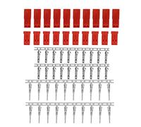 Respicefinem JST Female And Male Plug Battery Red Color Housing Connector Pin Set 10 Pairs Ideal For RC Electric Helicopter Or Battery Connector Durable Practical And Environment