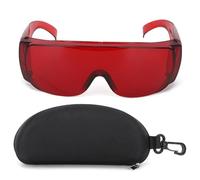 Respicefinem Laser Safety Goggles 405 To 1064Nm Industrial Eye Protection With Broad Spectrum Filtering For Lab And Manufacturing Environments Red