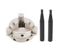 Respicefinem Lathe Chuck 50mm M14 3 Jaw C45 Steel Self Centering Reversible Accessory Set Kit for Machine Tools Non Ferrous Processing