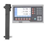 Respicefinem LCD Digital Readout Linear Scale Encoder Magnetic Grating with 7in True Color LCD Screen 34 Bit Chip and 64M Running Memory for Lathes and Milling Machines (UK Plug 3 axes)