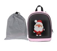 Respicefinem LED Backpack Cute Roseate 64x64 Programmable Full Color Screen APP Control Ideal for Festivals and Expressing Creativity Made of PU Polyester and Cotton Slightly Water