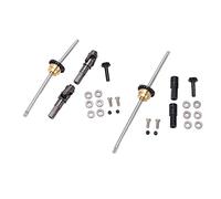 Respicefinem Metal Drive Shaft Gear Bridge Axle Differential Kit for WPL C14 C24 C34 C44 B14 B16 B24 B36 1 16 Rc Car Aluminum Alloy Material Cnc Processing Good Workmanship