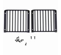 Respicefinem Metal Front Lamp Guards Headlight Cover Guard Grille for 4 1/10 RC Crawler Car Enhance Realism And Protect Front Lamps Made Of Quality Metal Lightweight And Du