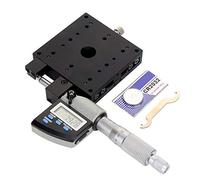 Respicefinem Micrometer Platform Digital Display Linear Translation Stage 80x80mm Aluminum Alloy Construction 0.001mm Precision For Optical Laboratory And Mechanical Positioning